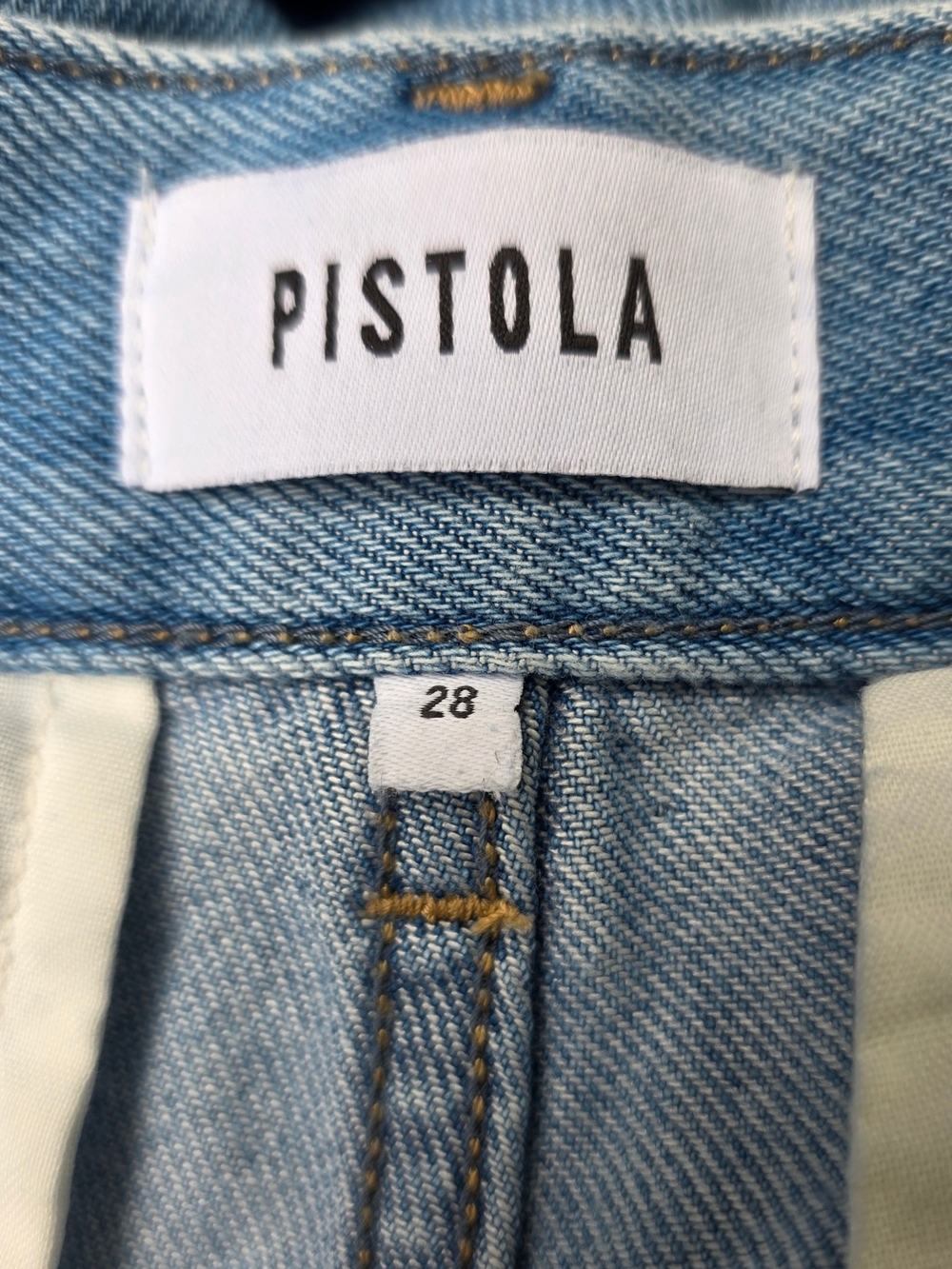 PISTOLA‎ Dalia High Rise Wide Leg Trouser Jeans Palo Alto Light Wash, Size 28 - Picture 12 of 14